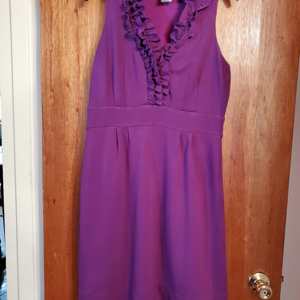 Purple sleeveless dress